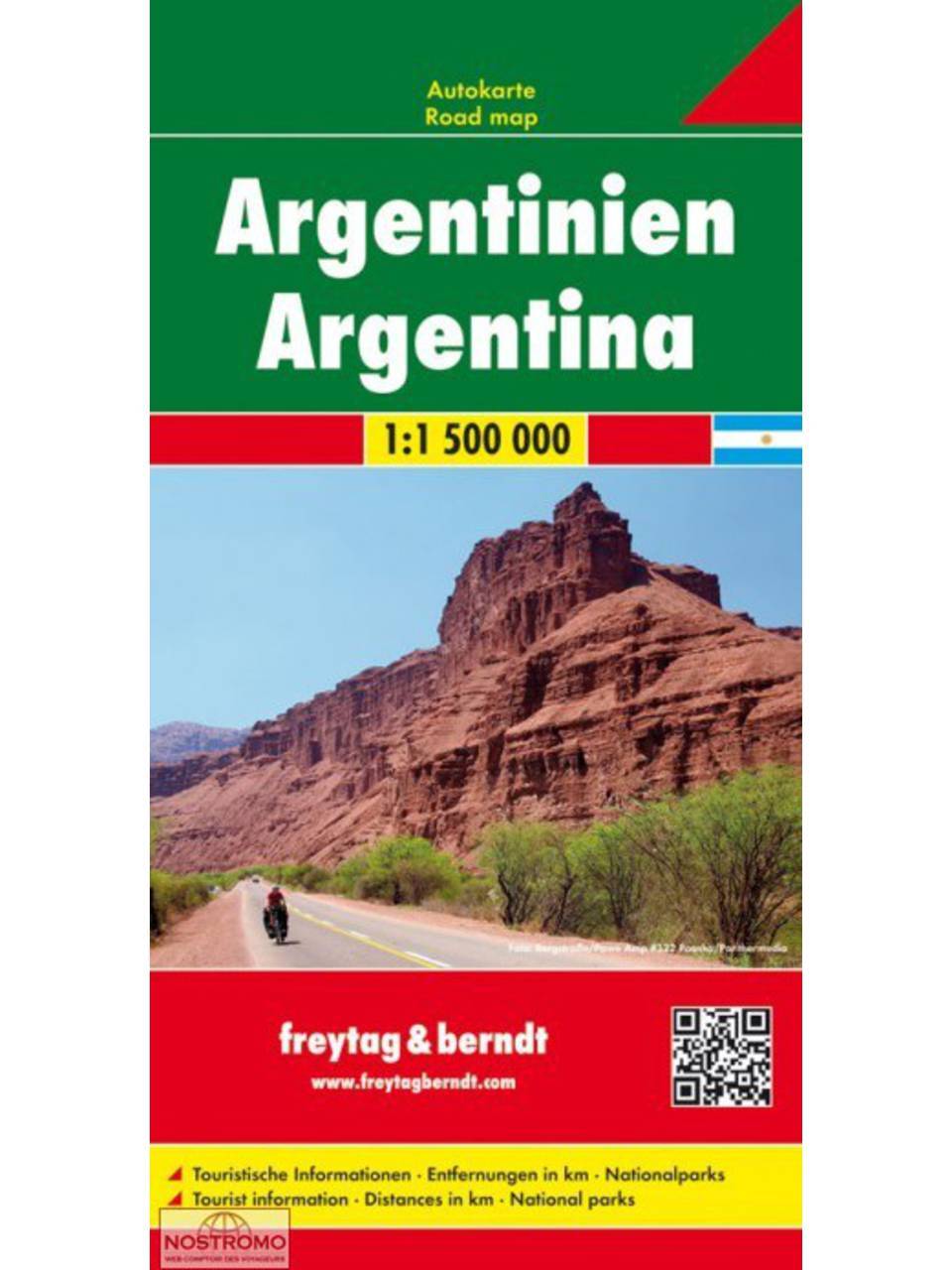 Argentinië | wegenkaart, autokaart 1:1.900.000 9783707914313  Freytag & Berndt   Landkaarten en wegenkaarten Argentinië