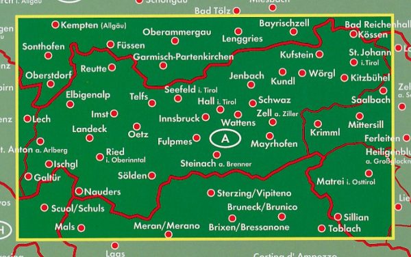 Tirol | autokaart, wegenkaart 1:150.000 9783707915273  Freytag & Berndt   Landkaarten en wegenkaarten Tirol