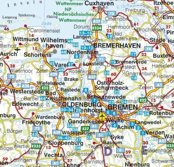 wandelgids Bremen-Oldenburg Rother Wanderführer 9783763344055 Bernhard Pollmann Bergverlag Rother RWG  Wandelgidsen Bremen, Ems, Weser, Hannover & overig Niedersachsen