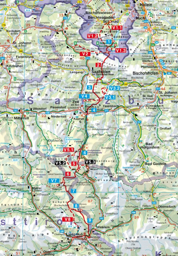 wandelgids Alpenüberquerung Berchtesgaden – Lienz Rother Wanderführer  + 9783763344956  Bergverlag Rother RWG  Meerdaagse wandelroutes, Wandelgidsen Oostenrijk