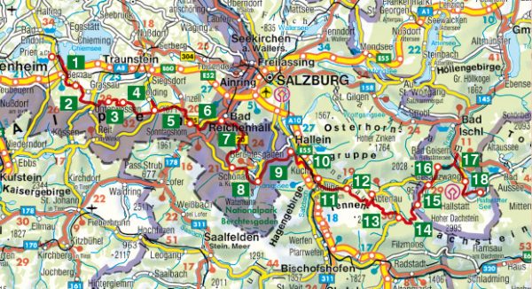 wandelgids SalzAlpenSteig Rother Wanderführer 9783763345052  Bergverlag Rother RWG  Meerdaagse wandelroutes, Wandelgidsen Beierse Alpen, Tirol
