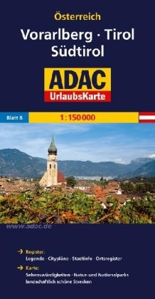 wegenkaart Tirol, Vorarlberg, Südtirol 9783826416422  ADAC Österr. 1:150.000  Landkaarten en wegenkaarten Oostenrijk