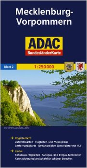 Mecklenburg-Vorpommern 1:250.000 9783826423147  ADAC Bundesländerkarten  Landkaarten en wegenkaarten Mecklenburg-Vorpommern