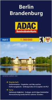 Berlin. Brandenburg 1:300.000 9783826423178  ADAC Bundesländerkarten  Landkaarten en wegenkaarten Berlijn, Brandenburg & Sachsen-Anhalt