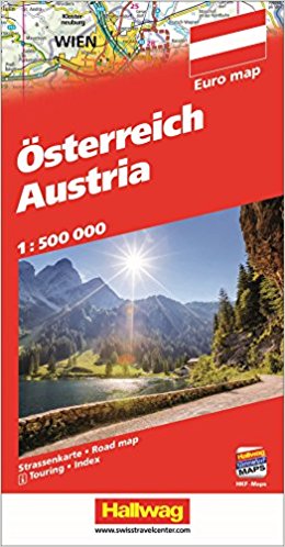 Oostenrijk, met reg., 1:500.000 9783828308985  Hallwag   Landkaarten en wegenkaarten Oostenrijk