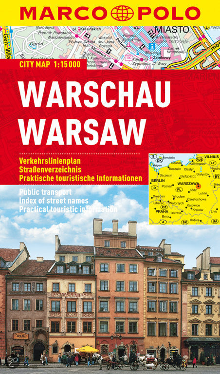 Warschau stadsplattegrond 1:15.000 9783829730884  Marco Polo MP stadsplattegronden  Stadsplattegronden Warschau en Midden-Polen
