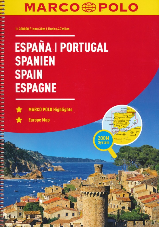 Spanje, Portugal 1/300.000 9783829736893  Marco Polo (D) Wegenatlassen  Wegenatlassen Spanje