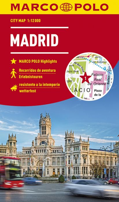 Madrid stadsplattegrond 9783829741750  Marco Polo MP stadsplattegronden  Stadsplattegronden Madrid & Midden-Spanje