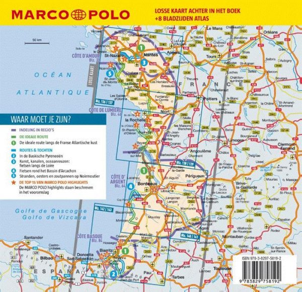 Marco Polo reisgids Franse Atlantische Kust 9783829758192  Marco Polo NL   Reisgidsen Zuidwest-Frankrijk