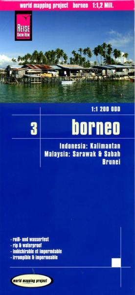 landkaart, wegenkaart Borneo 1:1.200.000 9783831772346  Reise Know-How Verlag WMP Polyart  Landkaarten en wegenkaarten Zuid-Oost Azië