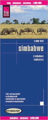 landkaart, wegenkaart Zimbabwe 1:800.000 9783831772704  Reise Know-How WMP Polyart  Landkaarten en wegenkaarten Angola, Zimbabwe, Zambia, Mozambique, Malawi