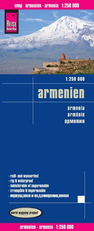 Armenië landkaart, wegenkaart 1: 250.000 9783831772735  Reise Know-How Verlag WMP, World Mapping Project  Landkaarten en wegenkaarten Armenië