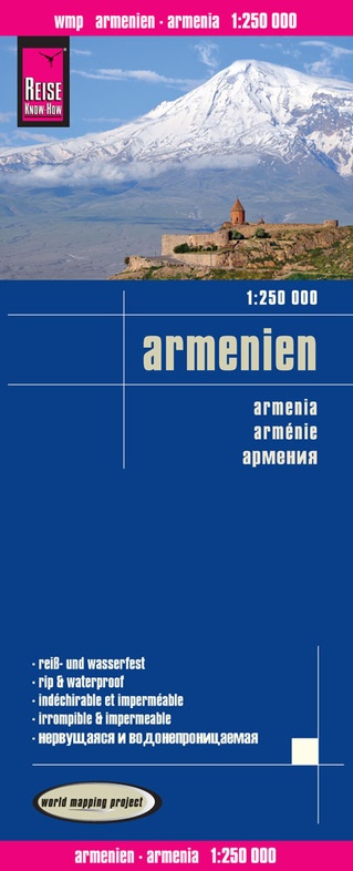 Armenië landkaart, wegenkaart 1: 250.000 9783831772735  Reise Know-How Verlag WMP, World Mapping Project  Landkaarten en wegenkaarten Armenië