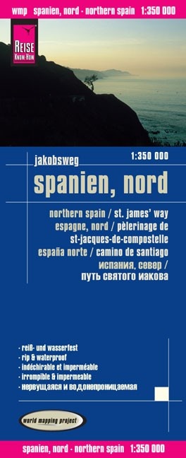landkaart, wegenkaart Noord-Spanje 1:350.000 9783831772810  Reise Know-How Verlag WMP Polyart  Landkaarten en wegenkaarten Noordwest-Spanje