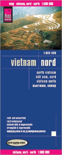 Vietnam, Noord- | landkaart, wegenkaart 1:600.000 9783831772988  Reise Know-How Verlag WMP, World Mapping Project  Landkaarten en wegenkaarten Vietnam