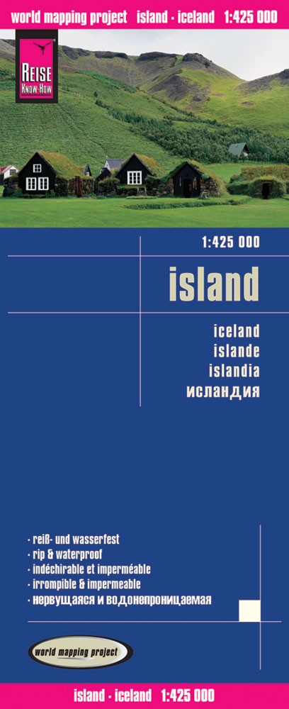 landkaart, wegenkaart IJsland 1:425.000 * 9783831773022  Reise Know-How Verlag WMP Polyart  Landkaarten en wegenkaarten IJsland