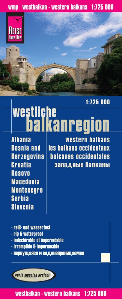 landkaart, wegenkaart Westelijke Balkan 1:725.000 9783831773107  Reise Know-How Verlag WMP Polyart  Landkaarten en wegenkaarten Westelijke Balkan