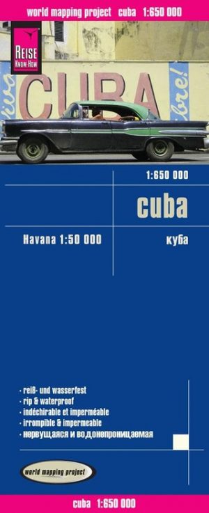 Cuba landkaart, wegenkaart 1:650.000 9783831773121  Reise Know-How Verlag WMP, World Mapping Project  Landkaarten en wegenkaarten Cuba