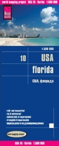 landkaart, wegenkaart USA-10  Florida 1:500.000 9783831773237  Reise Know-How Verlag WMP Polyart  Landkaarten en wegenkaarten Florida