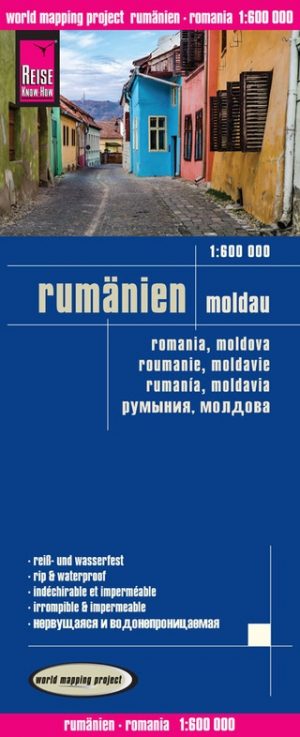 Roemenië, Moldavië | landkaart, wegenkaart 1:600.000 9783831773312  Reise Know-How Verlag WMP, World Mapping Project  Landkaarten en wegenkaarten Roemenië, Moldavië