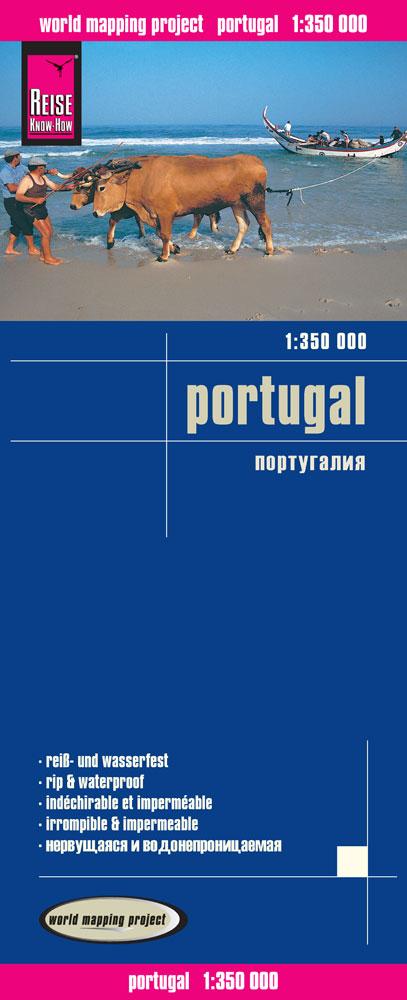 Portugal landkaart, wegenkaart 1:350.000 9783831773374  Reise Know-How Verlag WMP, World Mapping Project  Landkaarten en wegenkaarten Portugal