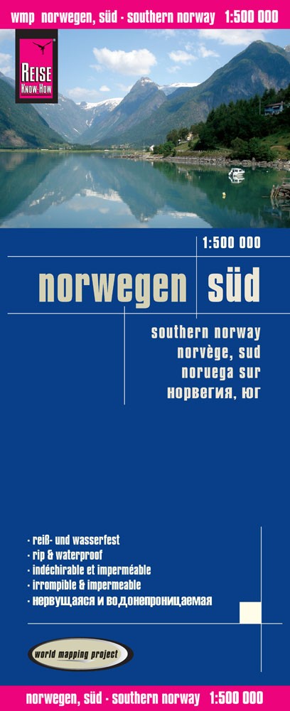 Noorwegen, Zuid- | landkaart, wegenkaart 1:500.000 9783831773527  Reise Know-How Verlag WMP, World Mapping Project  Landkaarten en wegenkaarten Zuid-Noorwegen