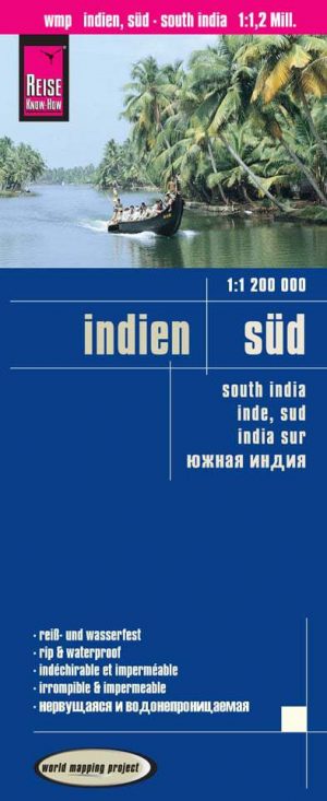 India, Zuid- | landkaart, wegenkaart 1:1.200.000 9783831773596  Reise Know-How Verlag WMP, World Mapping Project  Landkaarten en wegenkaarten Zuid-India