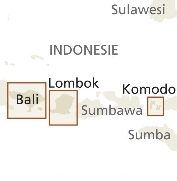 Bali, Lombok, Komodo landkaart, wegenkaart 1:150.000 9783831773695  Reise Know-How Verlag WMP, World Mapping Project  Landkaarten en wegenkaarten Bali & Lombok