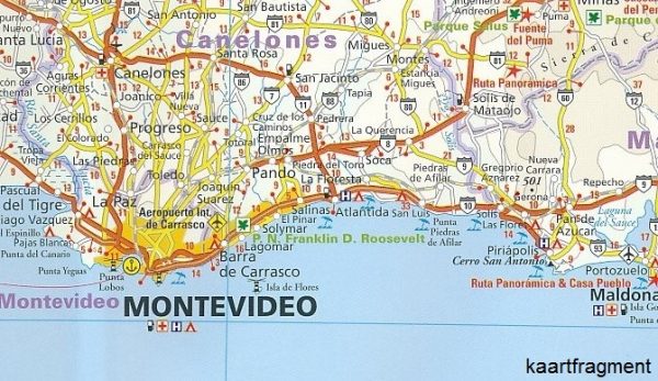 Uruguay,Paraguay | landkaart, wegenkaart 1:1.200.000 9783831773749  Reise Know-How Verlag WMP, World Mapping Project  Landkaarten en wegenkaarten Paraguay, Uruguay