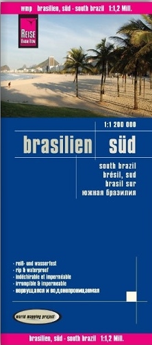 Brazilië, Zuid- | landkaart, wegenkaart 1:1.200.000 9783831773855  Reise Know-How Verlag WMP, World Mapping Project  Landkaarten en wegenkaarten Brazilië