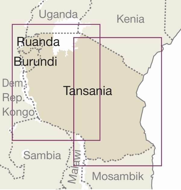 Tanzania landkaart, wegenkaart 1:1.200.000 9783831773893  Reise Know-How Verlag WMP, World Mapping Project  Landkaarten en wegenkaarten Tanzania, Zanzibar