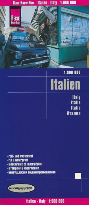 Italië landkaart, wegenkaart 1:800.000 9783831773923  Reise Know-How Verlag WMP, World Mapping Project  Landkaarten en wegenkaarten Italië