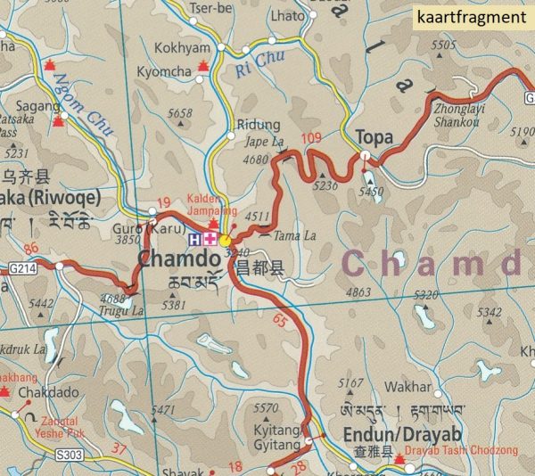 Tibet landkaart, wegenkaart 1:1.500.000 9783831773947  Reise Know-How Verlag WMP, World Mapping Project  Landkaarten en wegenkaarten Tibet