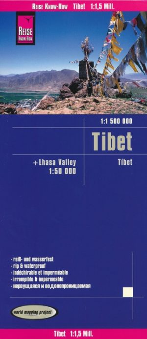 Tibet landkaart, wegenkaart 1:1.500.000 9783831773947  Reise Know-How Verlag WMP, World Mapping Project  Landkaarten en wegenkaarten Tibet