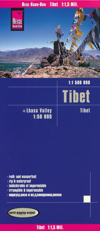 landkaart, wegenkaart Tibet 1:1.500.000 9783831773947  Reise Know-How Verlag WMP Polyart  Landkaarten en wegenkaarten Tibet
