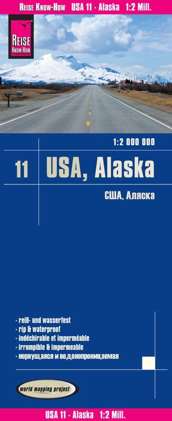 landkaart, wegenkaart USA-11 Alaska 1:2.000.000 9783831774043  Reise Know-How WMP Polyart  Landkaarten en wegenkaarten Alaska