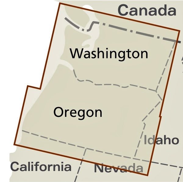 USA-01 Northwest landkaart, wegenkaart 1:750.000 9783831774050  Reise Know-How Verlag WMP, World Mapping Project  Landkaarten en wegenkaarten Washington, Oregon, Idaho, Wyoming, Montana