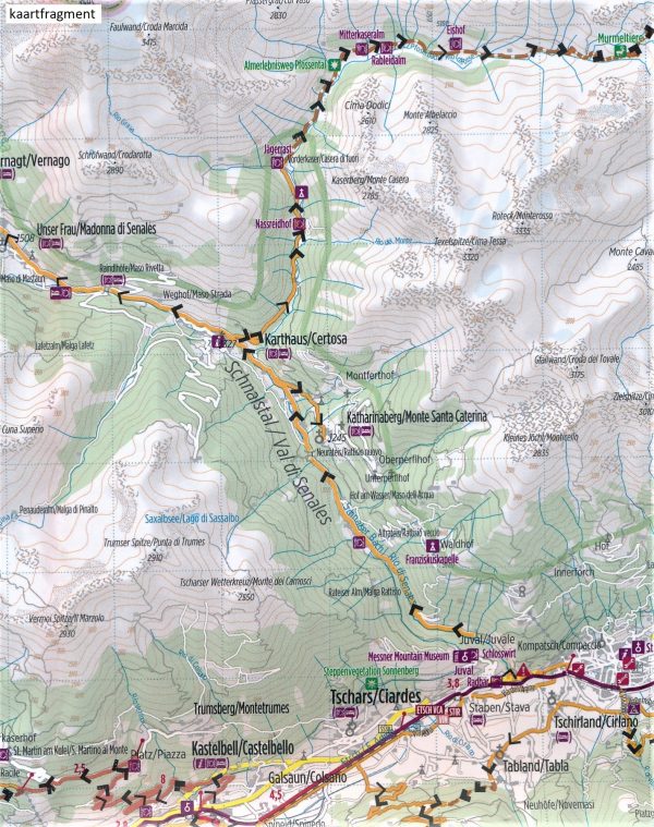 RK-STIR  Südtirol /Alto Adige 1:75.000 9783850007474  Esterbauer Bikeline Radkarten  Fietskaarten Zuid-Tirol, Dolomieten