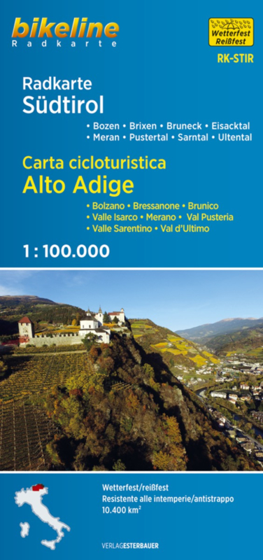 RK-STIR  Südtirol /Alto Adige 1:75.000 9783850007474  Esterbauer Bikeline Radkarten  Fietskaarten Zuid-Tirol, Dolomieten