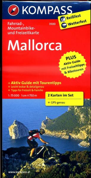 KP-3500 Mallorca 1:75.000 9783850266840  Kompass fietskaarten   Fietskaarten Mallorca