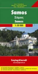 Samos | autokaart, wegenkaart 1:50.000 9783850845861  Freytag & Berndt   Landkaarten en wegenkaarten, Wandelkaarten Lesbos, Chios, Samos, Ikaria