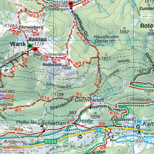 WK-322  Wetterstein,Karwendel,Seefeld,Leutasch,GP. wandelkaart 1:50.000 9783850847483  Freytag & Berndt WK 1:50.000  Wandelkaarten Tirol