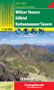 WK-203  Wölzer Tauern-Sölktal-Rottenmanner, Tauern wandelkaart 1:50.000 9783850848046  Freytag & Berndt WK 1:50.000  Wandelkaarten Salzburger Land & Stiermarken
