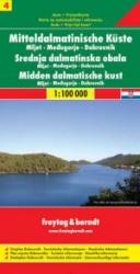 Dalmatinische Küste 4: Mljet/Dubrovnik/Medjugori | autokaart, wegenkaart 9783850849999  Freytag & Berndt   Landkaarten en wegenkaarten Kroatië
