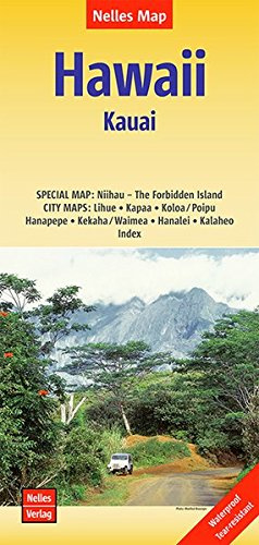 Hawaii 1: Kauai | wegenkaart - overzichtskaart 9783865740762  Nelles Nelles Maps  Landkaarten en wegenkaarten Hawaii