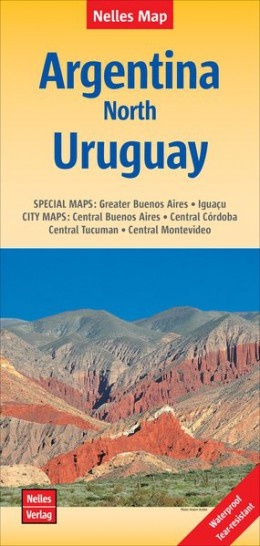 Argentinie, Noord- / Uruguay | wegenkaart - overzichtskaart 1:2.500.000 9783865740847  Nelles Nelles Maps  Landkaarten en wegenkaarten Argentinië, Paraguay, Uruguay