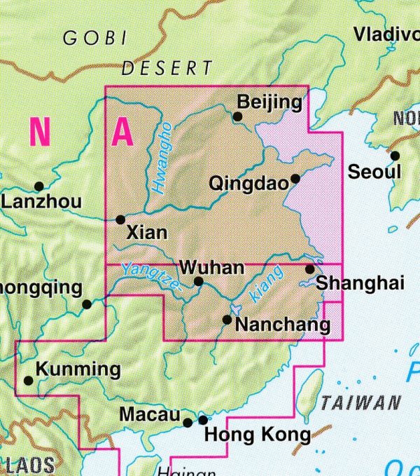 China 03  East-Central China 1:1.500.000 9783865740953  Nelles Nelles Maps  Landkaarten en wegenkaarten overig China
