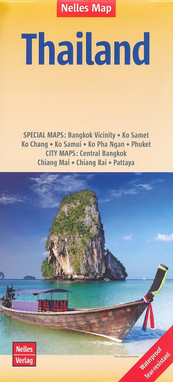 Thailand | wegenkaart - overzichtskaart 1:1.500.000 9783865741301  Nelles Nelles Maps  Landkaarten en wegenkaarten Thailand