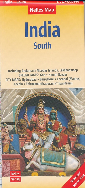 India 04: Zuid | wegenkaart - overzichtskaart 1:1.500.000 9783865745026  Nelles Nelles Maps  Landkaarten en wegenkaarten Zuid-India