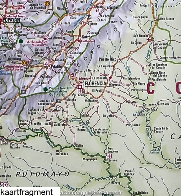 Colombia, Ecuador | wegenkaart - overzichtskaart 1:2.500.000 9783865745347  Nelles Nelles Maps  Landkaarten en wegenkaarten Het noordwesten van Zuid-Amerika (Venezuela, Colombia t/m Bolivia)